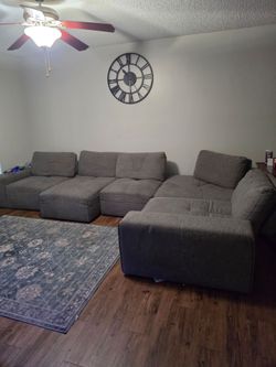 Grey sectional