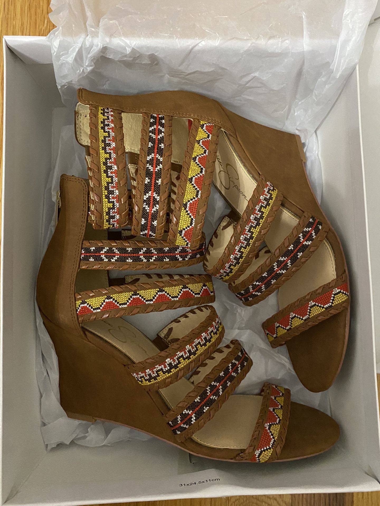 Laundry Brand New Ankle-Straped Wedge Heels