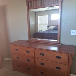 Mission Style King Sized Bedroom Set
