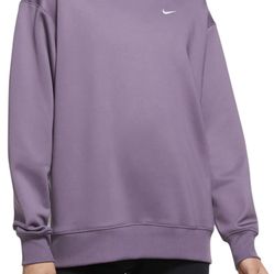 Nike Womens Therma-fit Fleece Training Top , PURPLE , XL 