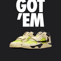 Travis Scott X Nike Cj1 T-Rexx Bright Cactus SZ. 12 & 13