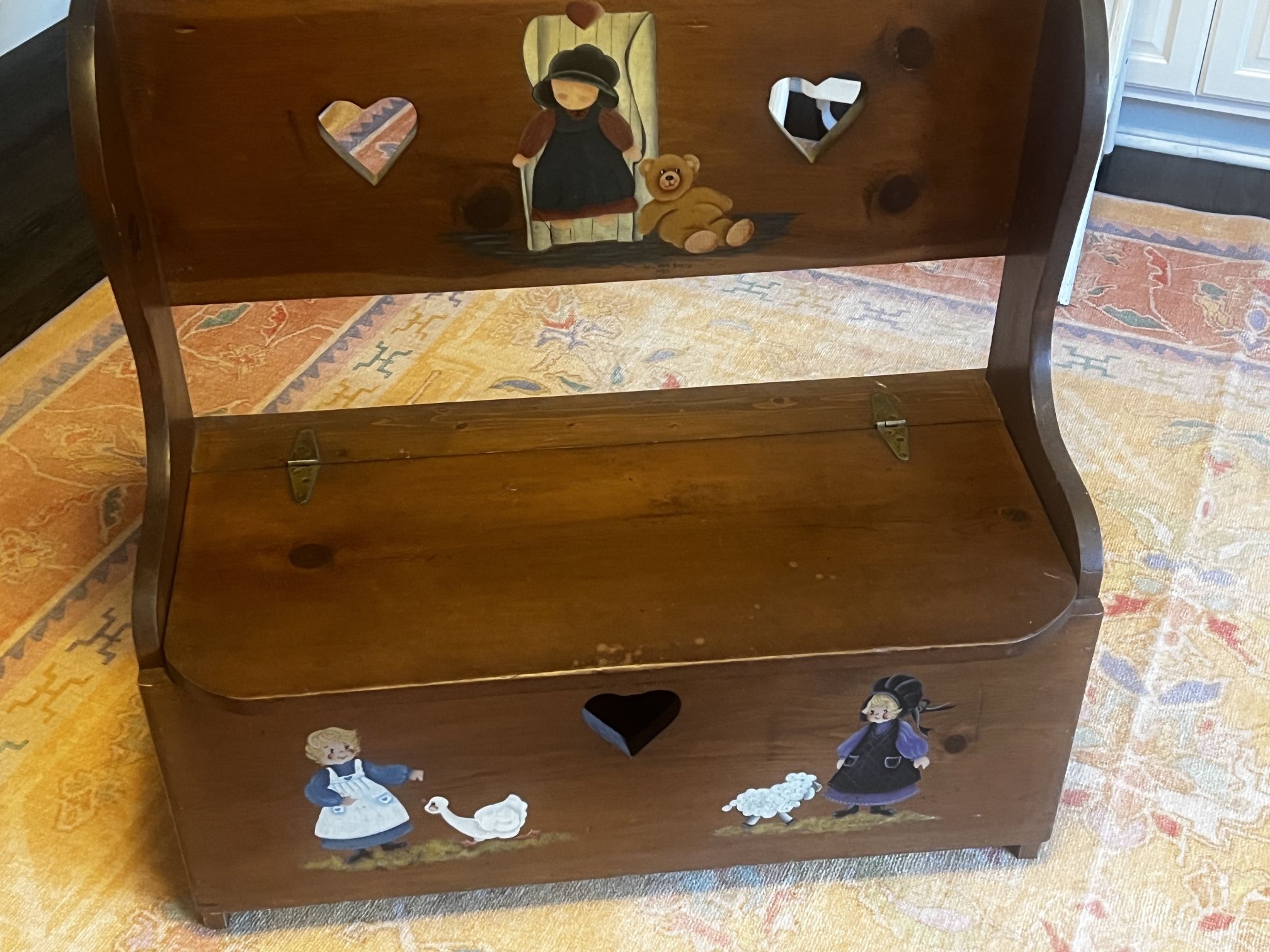 Small Vintage Bench With Storage