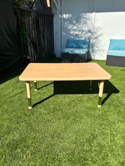 Kids Adjustable Rectangular Table