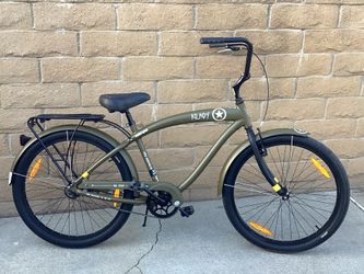 NIRVE KILROY CRUISER BIKE SINGLE SPEED ARMY GREEN