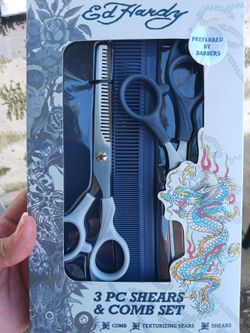 3-piece Shears & Comb Set - Brand New!