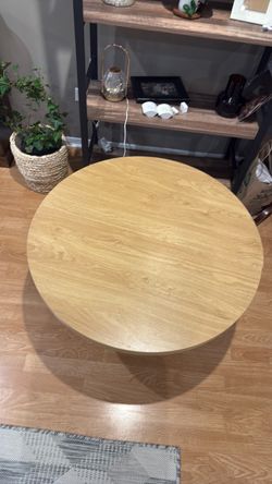 Round Wood Coffee Table
