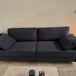 Navy Modern Loveseat