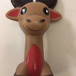 Time for Joy OH DEER vinyl dog toy.