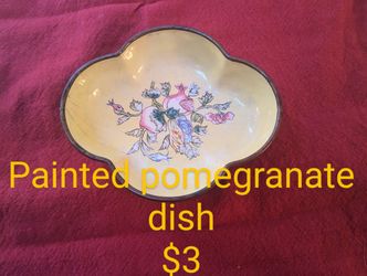 Painted Pomegranate Dish