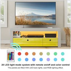 BIG SALE Wooden LED TV Stand Storage Cabinet Shelves Media Console for TVs up to 55'' LED 2 Drawer Storage Op