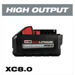 2-6ah 1-8ah Milwaukee Batteries