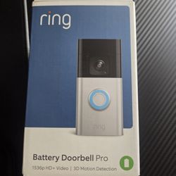 Ring Camera Battery Doorbell Pro