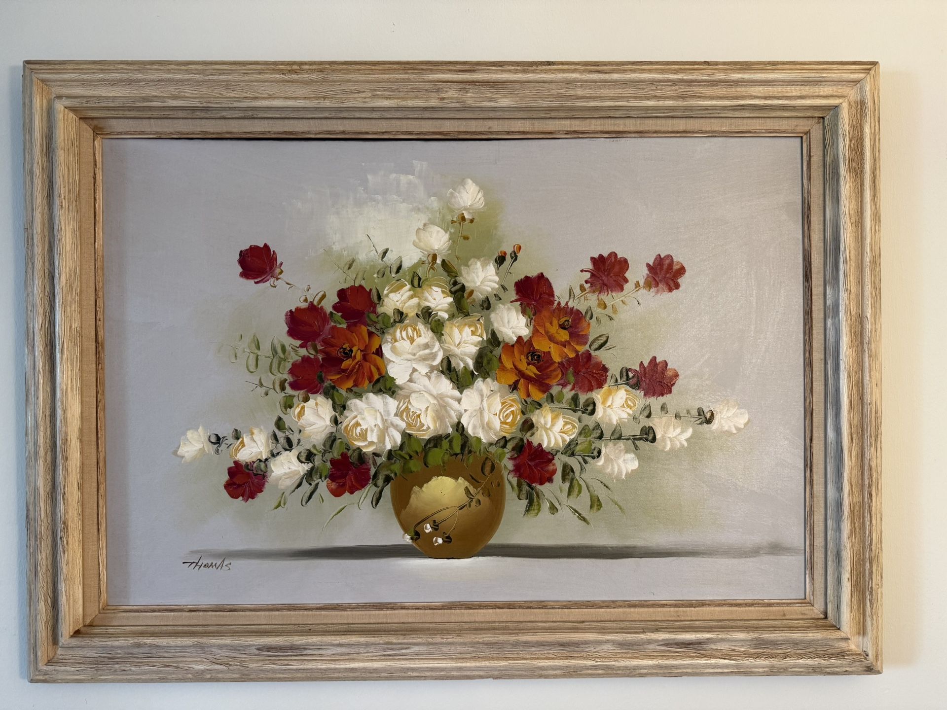 Framed Floral Painting