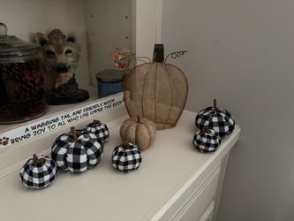 Buffalo Plaid Pumpkin Decorations ,garland, fall signs