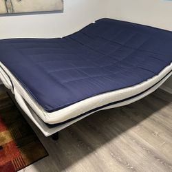 Casper Adjustable Queen Bed Frame With Brand New 6” Futon