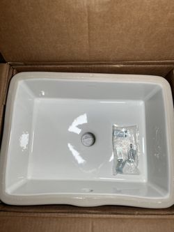 KOHLER Verticyl White Undermount Bathroom Sink K-8189-0