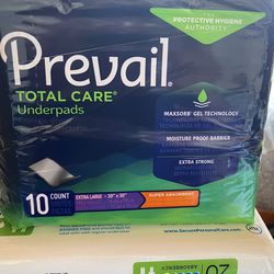 Prevail Total Care Underpads 