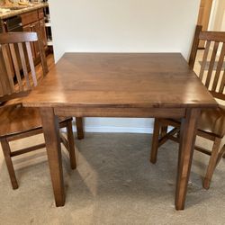 Wood Table And Chairs