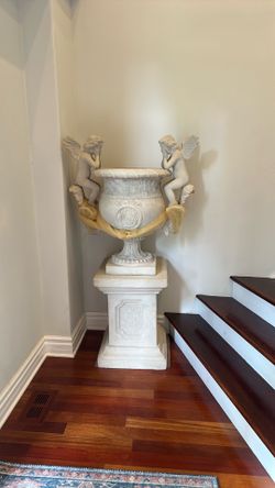 French style Versailles Cherub Resin Urn