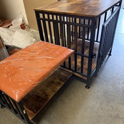 50 . 5 inch Dog Crate Furniture with shoe rack
