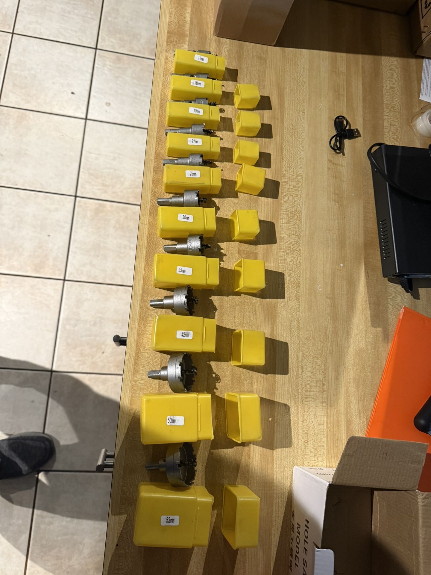 10pcs TCT Hole Saw Kit for Hard Metal, 16mm-53mm Tungsten Carbide Tipped Hole Cutter Set for Metal, Stainless Steel, Iron, Wood, Plastic See pic for