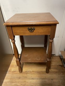 Vintage Table Side Table Old 