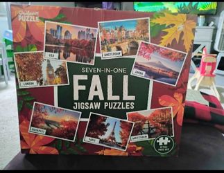 7-in-1 Fall Jigsaw Puzzles