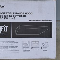Whirlpool WVU37UC4FS 24" Convertible Under-Cabinet Range Hood Stainless , NIB
