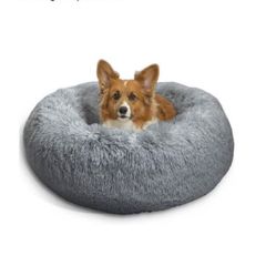 Donut Dog Bed - Premium Comfort for Anxiety Relief - Fluffy & Calming Design with Ultra-Plush Support | Cozy Round Dog Bed with Super Soft Circle Styl