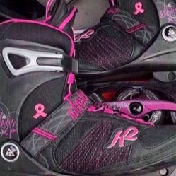 Women K2 Moto M84 In-line Rollerblades Women Size 8 Racing Roller Blades Skates