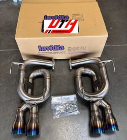 INVIDIA N1 GT Dual Titanium Burnt Tip Axle Back Exhaust for Subaru WRX 22-26 VB