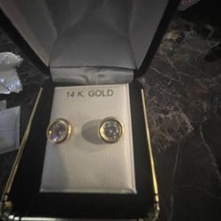 14k Circle Earrings 
