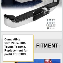 Rear Bumper Compatible With 2005-2015 Toyota Tacoma  Bumper Assembly 