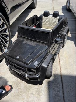 Black Benz car for kids