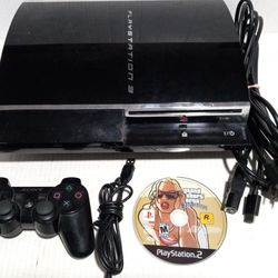 Playstation 3 PS3 Backwards Compatible Console. Works 