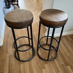 Real Wood Barstools 