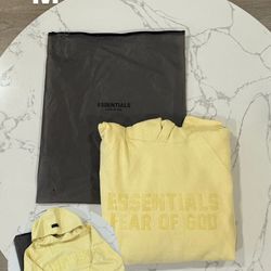 Essentials Hoodie- Yellow