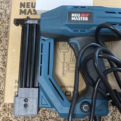 Electric Brad Nailer, NEU MASTER NTC0040 Electric Nail Gun/Staple Gun for Upholstery, Carpentry and Woodworking Projects