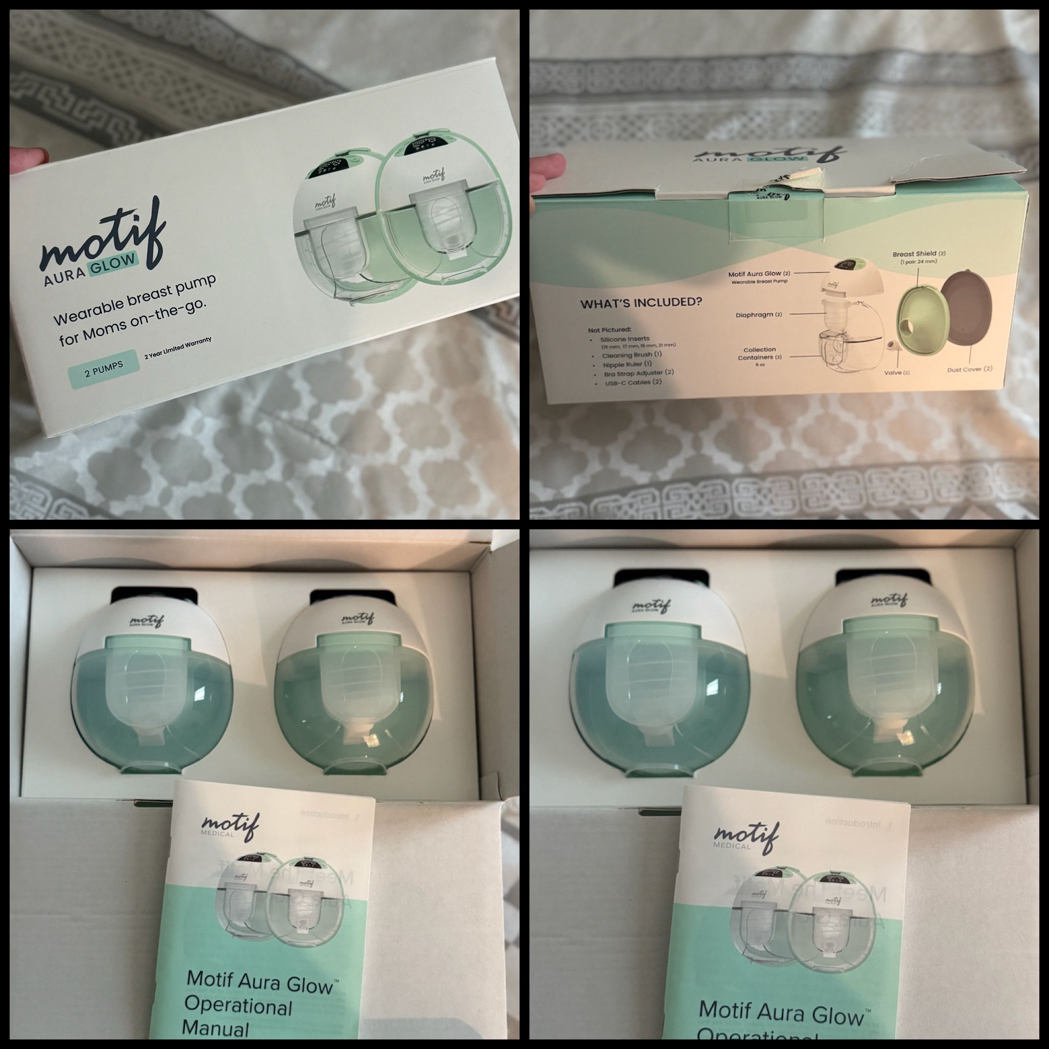 Motif Aura Glow™ Wearable Breast Pump
