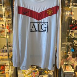 Vintage Y2K Manchester United Longsleeve Soccer Jersey Sz 3XL