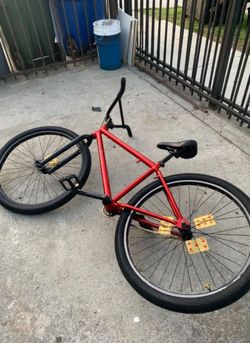 Red BMX Freestyle Bike