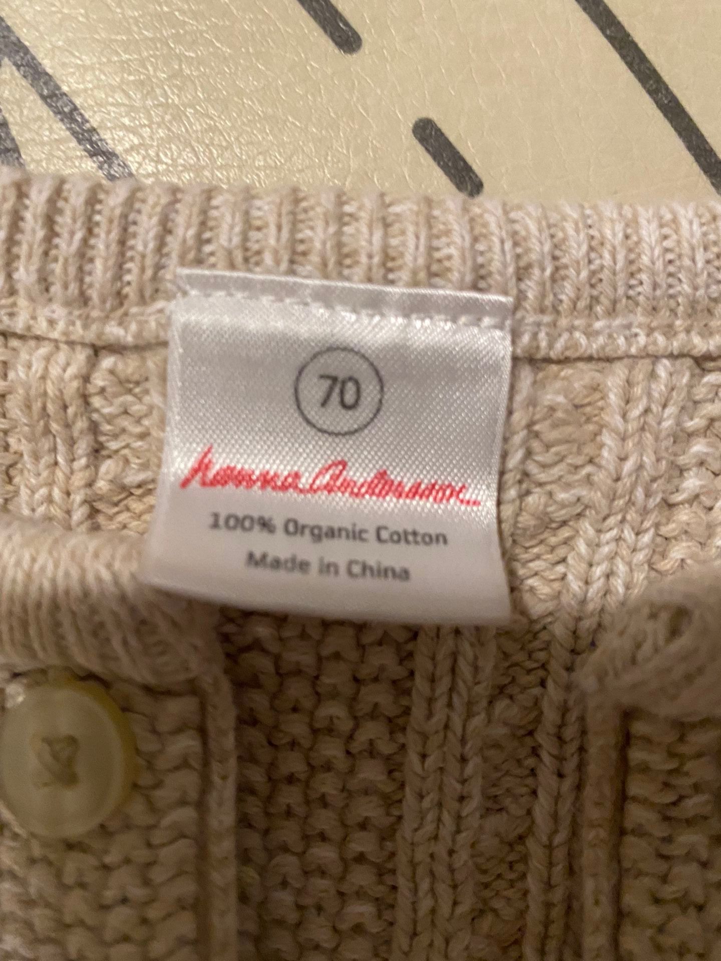 Hanna Andersson Knit Oatmeal Cardigan 🌾