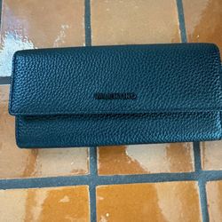Valentino black leather wallet