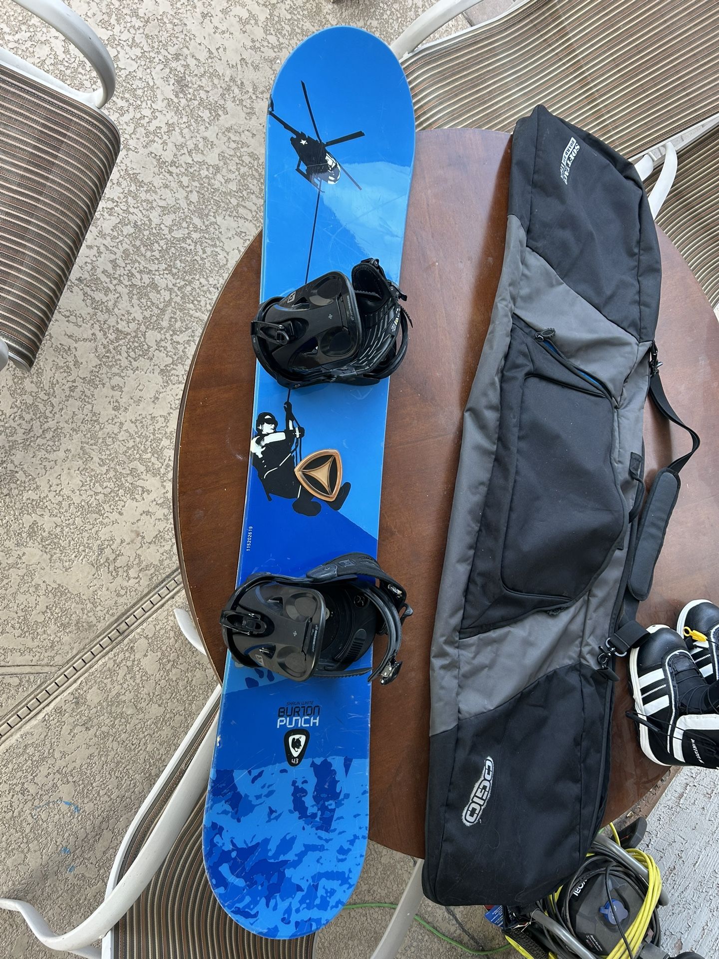Burton Punch 43 - Burton Boot Size 7 - Also Ogio Bag.