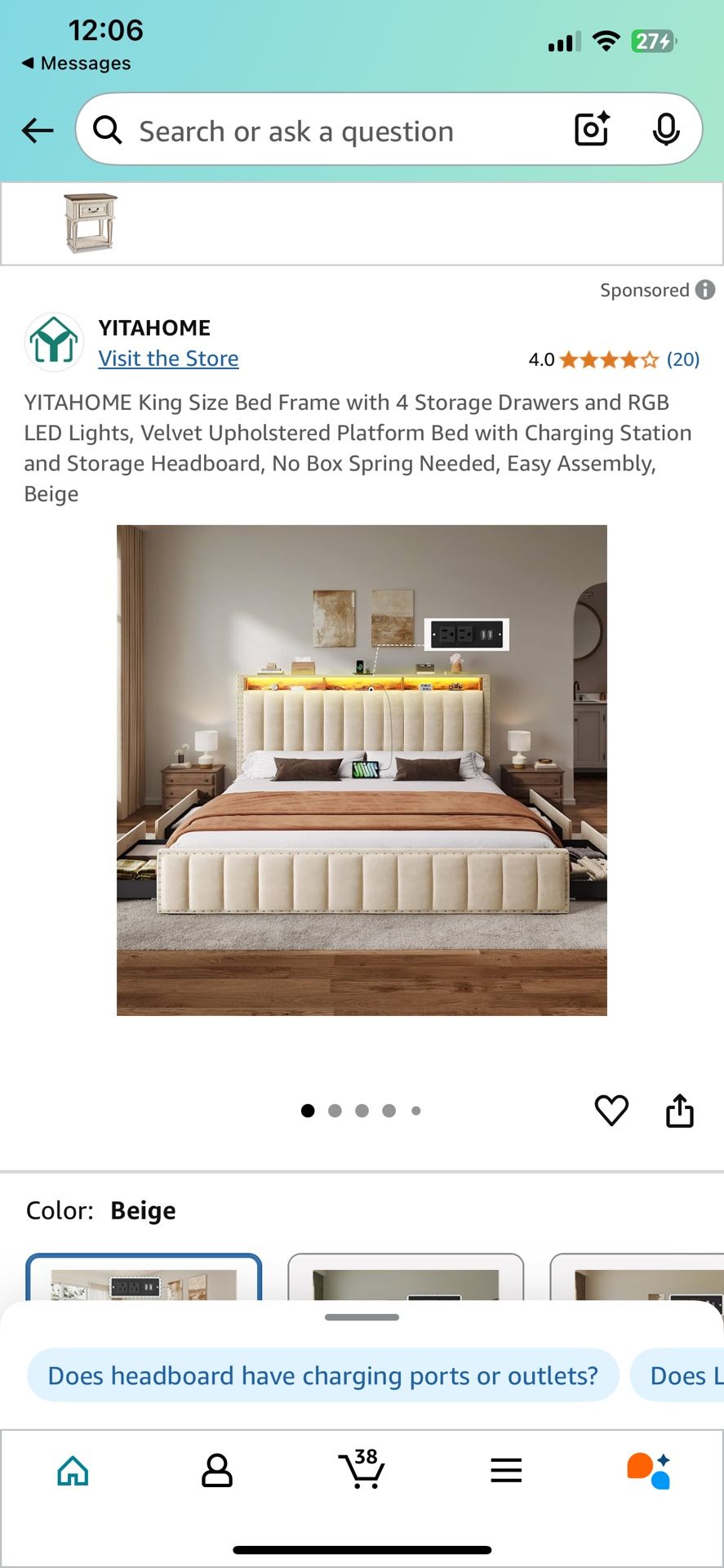 King Size Bed Frame