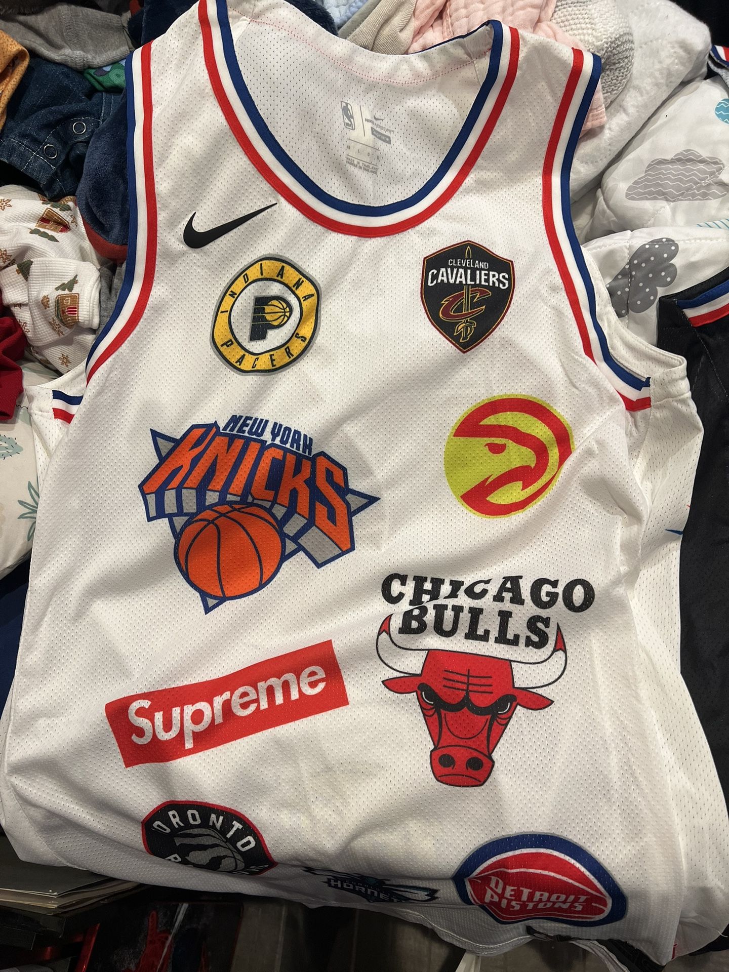 Nike Supreme Jersey White Large