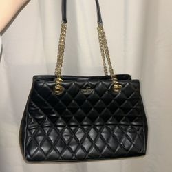 Kate Spade Quilted Black Tote Purse