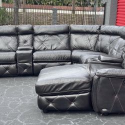 🛋️ Sectional Couch/Sofa - Recliners - Black - Delivery Available 🚛