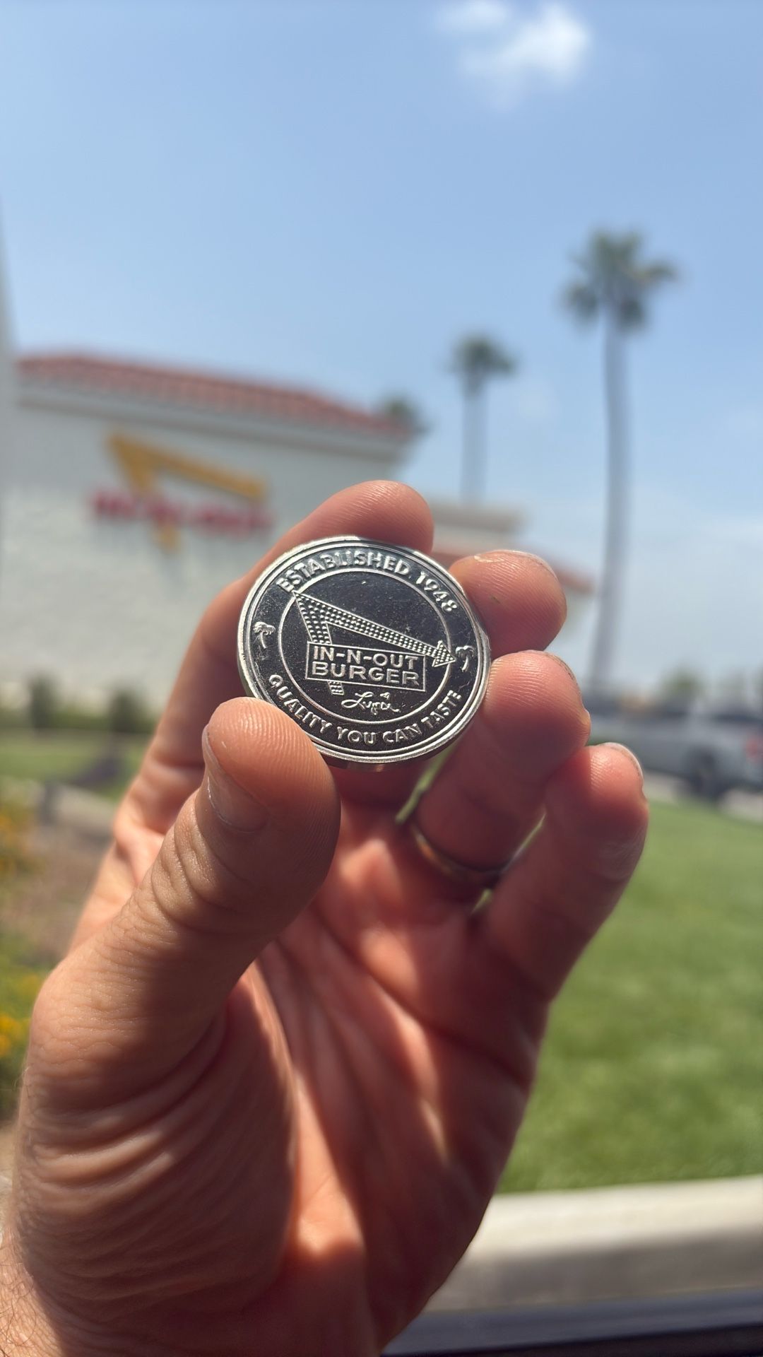 In N Out Rare Preferred Customer Coin