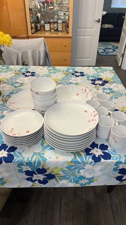 Mikasa Red Berries dishes service for 7/8